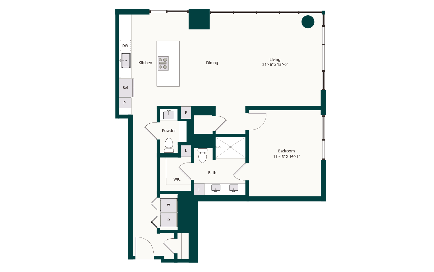 Floor plan layout diagram for A11